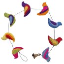 Decorative felt chain bird