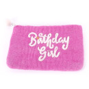 Filzbeutel Birthday Girl 10.2 rosa