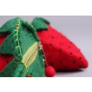 Felted Pouch Strawberry