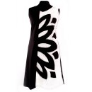 Bio-Baumwolle Kleid  3.4 schwarz/weiß S