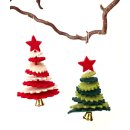 Weihnachtsanhänger Tannenbaum mit Glöckchen 6.3
