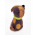 Eierwärmer Hund bunt mit Halsband E-7 beere