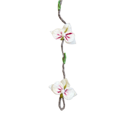 Filz-Deko-Kette Orchideengirlande 12.2