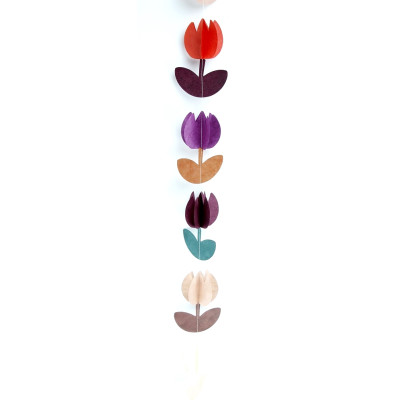 Lokta Papier-Dekokette Tulpen 9.1 lila bunt