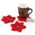 Tassenuntersetzer rote Blume 9 cm 7.2