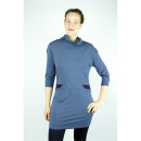 Kleid mit Taschen 3/4-Arm 2.5 jeansblau L