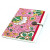 Lokta Papier-Tagebuch Doublelayer rosa / Blumen