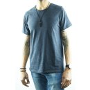 Bio-Baumwolle Slub-Cotton T-Shirt Loto 3.6-3.7 blau M