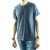 Men Slub-Cotton T-Shirt Loto 4.7 blau M