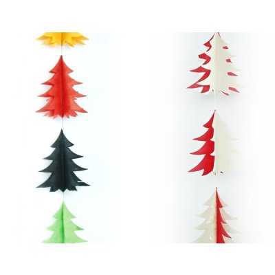 Lokta Papier-Dekokette Girlande Tannenbäume Weihnachtsbäume 9.1