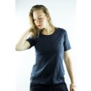 Bio-Baumwolle Slub-Cotton T-Shirt BEE 2.4 blau M