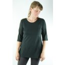 Tencel Halbarm-Shirt Ciosa1.5 schwarz-waldgrün L