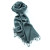 BIO-Baumwolle Schal mit Paisley-Muster 70x200 cm 8.2 grau