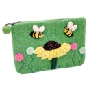 Felted Bag Bee Sunflower large