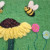 Felted Bag Bee Sunflower large