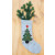 Filz Weihnachtssocke Nikolausstiefel 5.4 naturfarben mit Weihnachtsbaum
