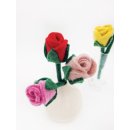 Felt flowers Rose 26 cm, unit 5 pcs