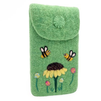 Handytasche Bienen-Sonnenblume 10,5  x 18 cm 11.2