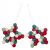 Felted Poms Star Ornament, Set of 2