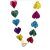 Lokta paper decorative chain 3D hearts pattern mix