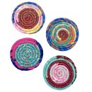 Upcycle 48  Tassenuntersetzer 4er set rund 10 cm
